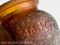 Marmite Sea Glass Bottle, Photo 2